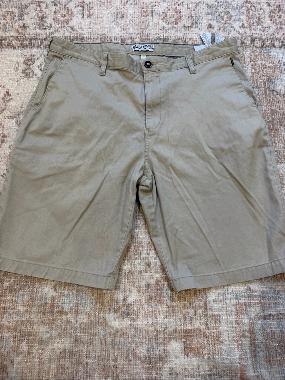 Billabong Men's Khaki Flat Front Shorts